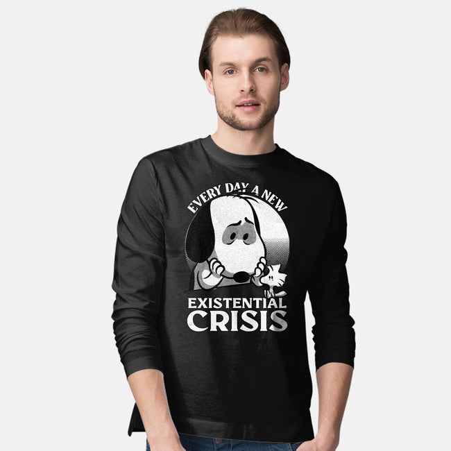 Existential Crisis Dog-Mens-Long Sleeved-Tee-Studio Mootant