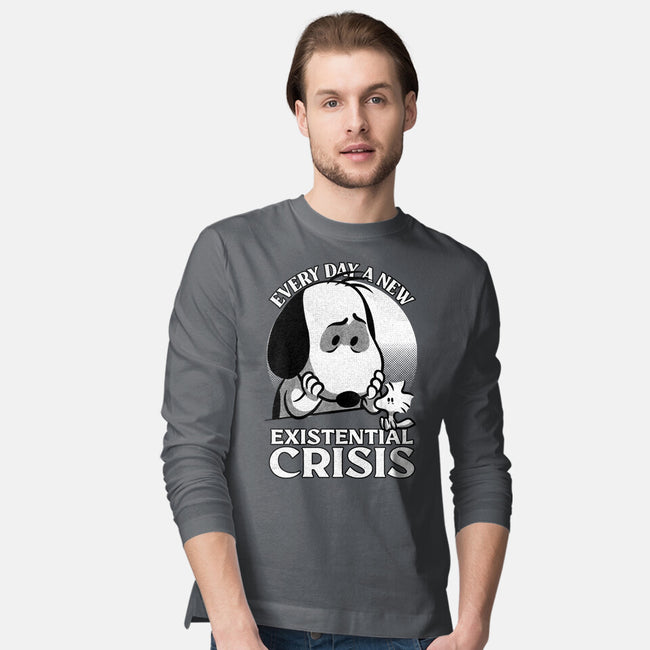 Existential Crisis Dog-Mens-Long Sleeved-Tee-Studio Mootant