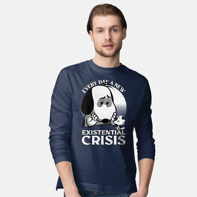 Existential Crisis Dog-Mens-Long Sleeved-Tee-Studio Mootant