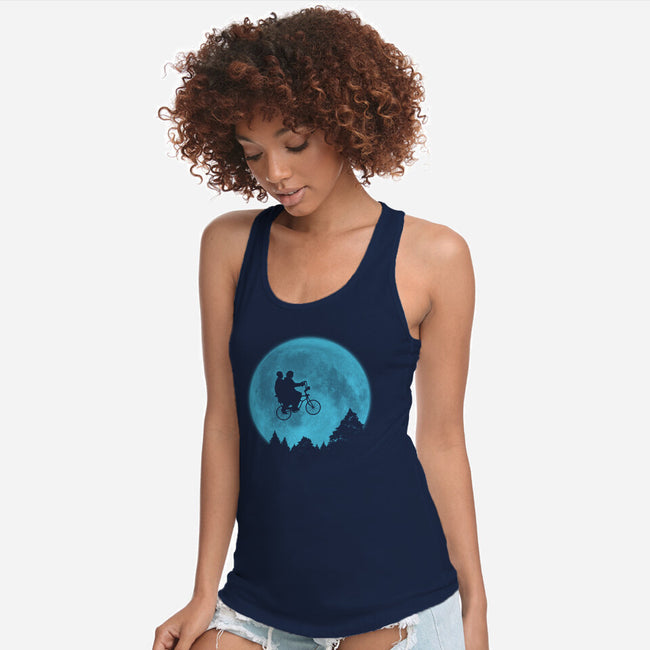 Strange Terrestrial-Womens-Racerback-Tank-pigboom