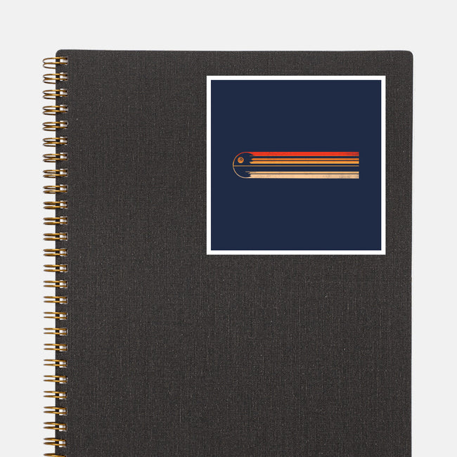 Retro Stripes Of The Death Star-None-Glossy-Sticker-rocketman_art