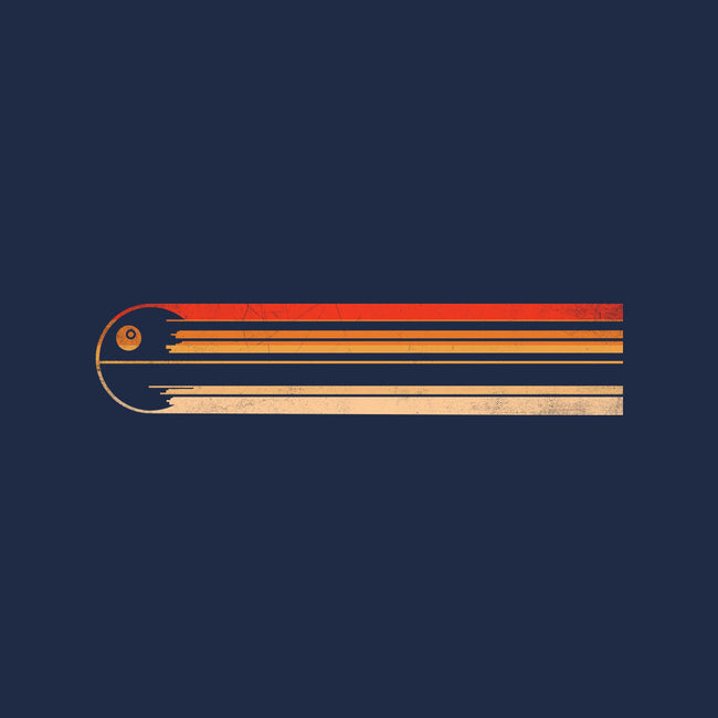 Retro Stripes Of The Death Star-Womens-Basic-Tee-rocketman_art