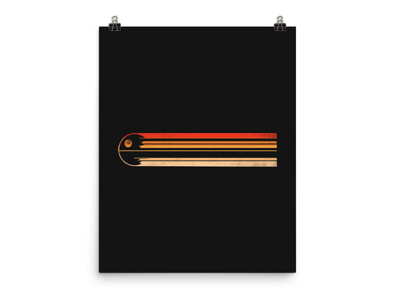 Retro Stripes Of The Death Star