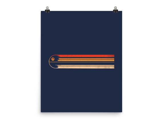 Retro Stripes Of The Death Star