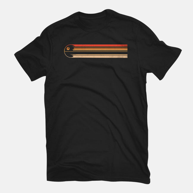 Retro Stripes Of The Death Star-Womens-Basic-Tee-rocketman_art