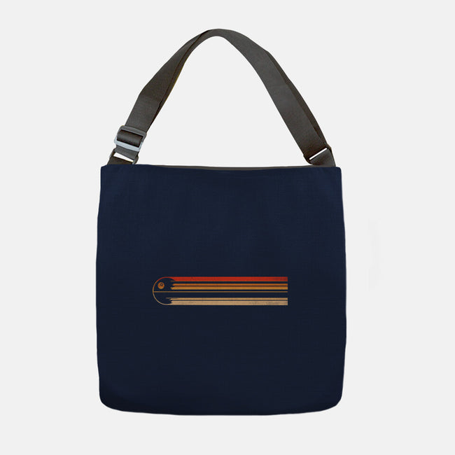 Retro Stripes Of The Death Star-None-Adjustable Tote-Bag-rocketman_art