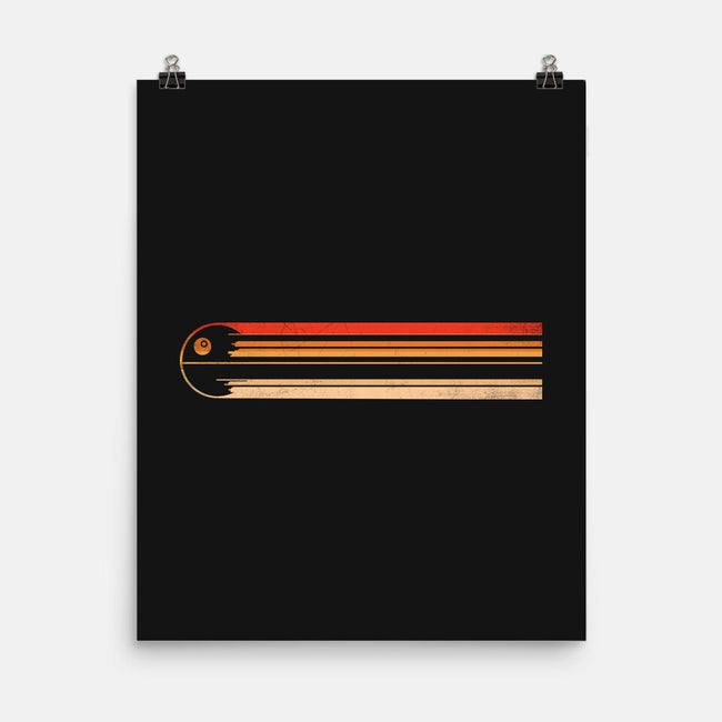 Retro Stripes Of The Death Star-None-Matte-Poster-rocketman_art