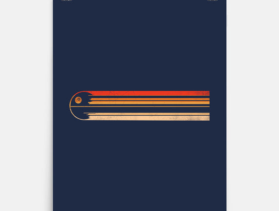 Retro Stripes Of The Death Star