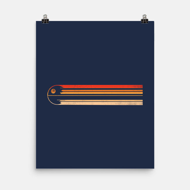 Retro Stripes Of The Death Star-None-Matte-Poster-rocketman_art
