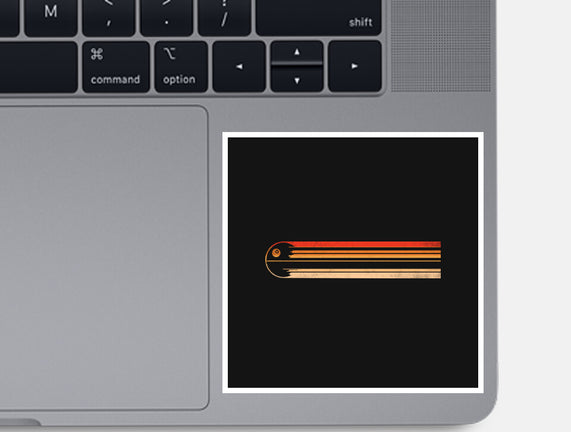 Retro Stripes Of The Death Star