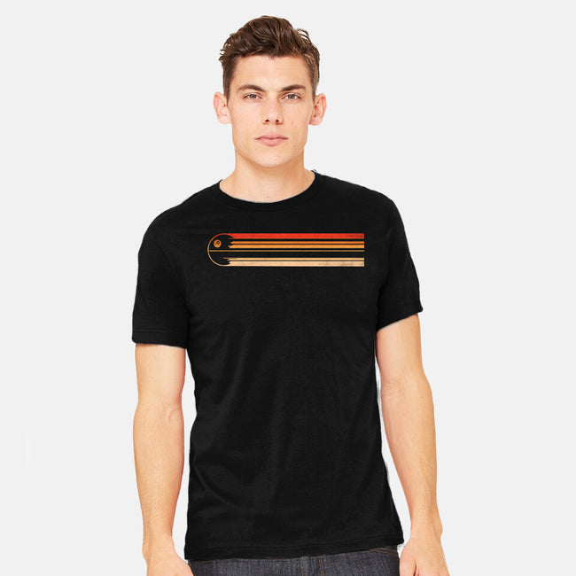 Retro Stripes Of The Death Star-Mens-Heavyweight-Tee-rocketman_art