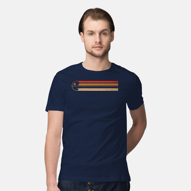 Retro Stripes Of The Death Star-Mens-Premium-Tee-rocketman_art