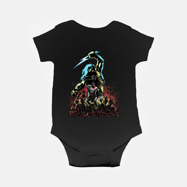 Wrath Of A God-Baby-Basic-Onesie-zascanauta