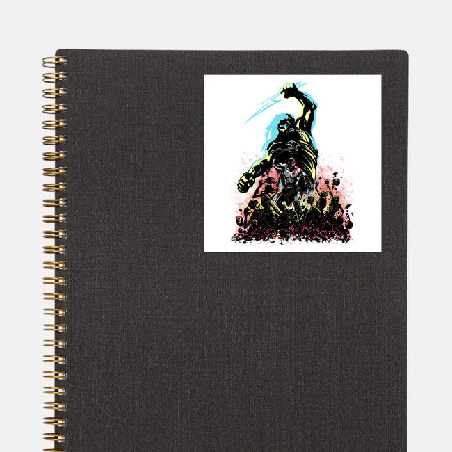 Wrath Of A God-None-Glossy-Sticker-zascanauta