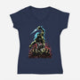 Wrath Of A God-Womens-V-Neck-Tee-zascanauta