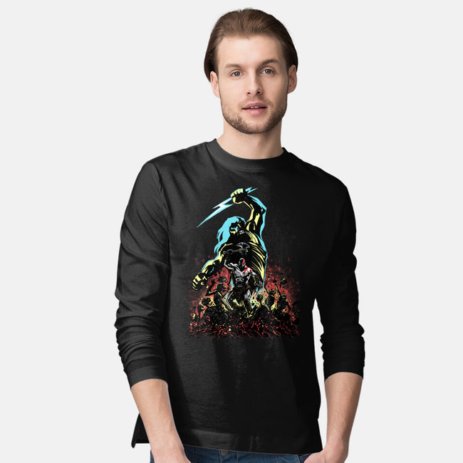 Wrath Of A God-Mens-Long Sleeved-Tee-zascanauta