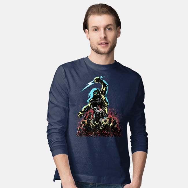 Wrath Of A God-Mens-Long Sleeved-Tee-zascanauta