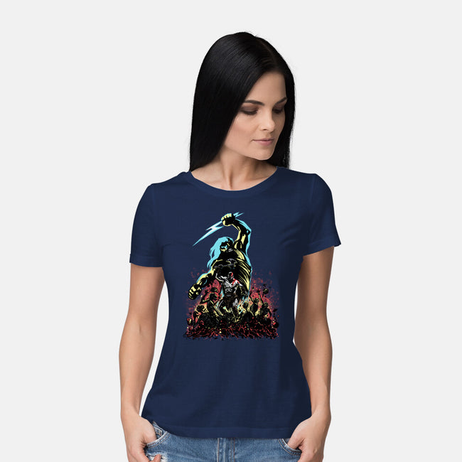 Wrath Of A God-Womens-Basic-Tee-zascanauta