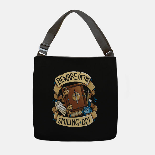 Beware Of The Smiling DM-None-Adjustable Tote-Bag-Vallina84
