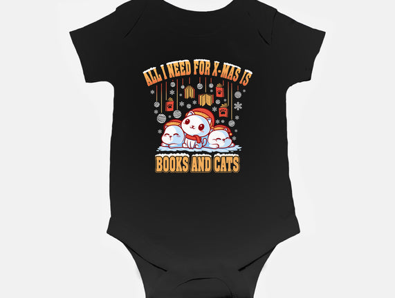 All I Need For Christmas Is Books And Cats