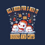All I Need For Christmas Is Books And Cats-None-Fleece-Blanket-erion_designs