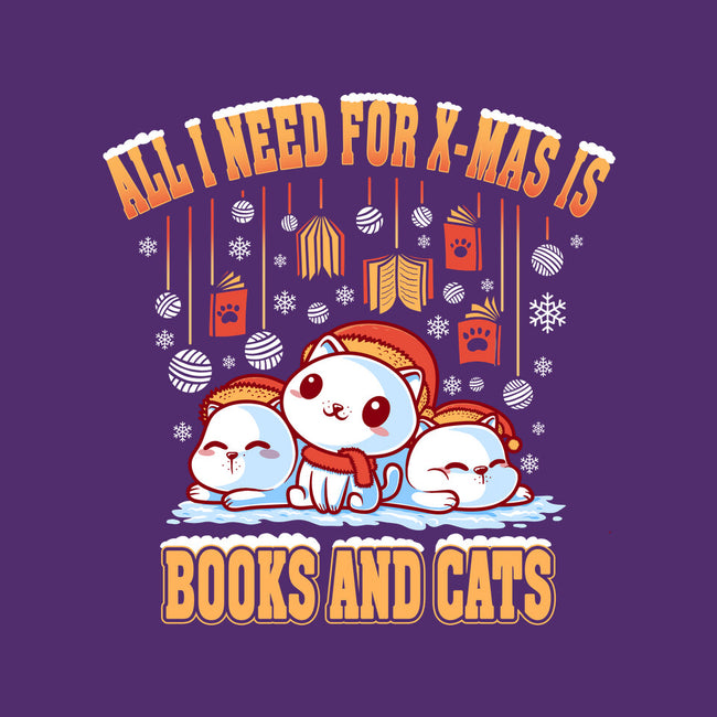 All I Need For Christmas Is Books And Cats-None-Adjustable Tote-Bag-erion_designs
