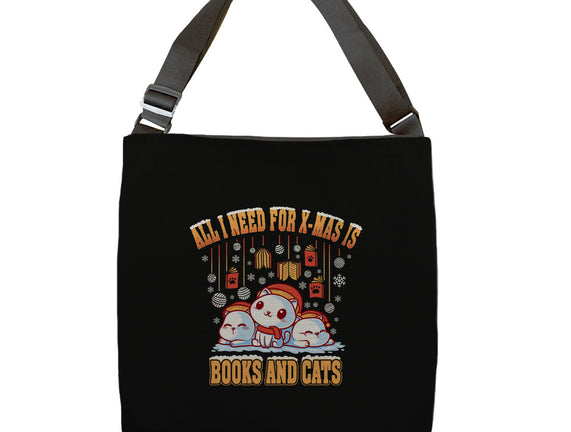 All I Need For Christmas Is Books And Cats