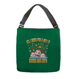 All I Need For Christmas Is Books And Cats