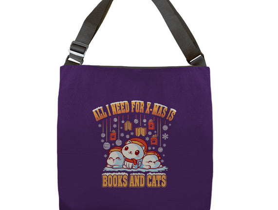All I Need For Christmas Is Books And Cats