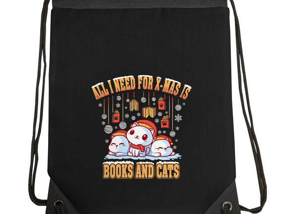 All I Need For Christmas Is Books And Cats