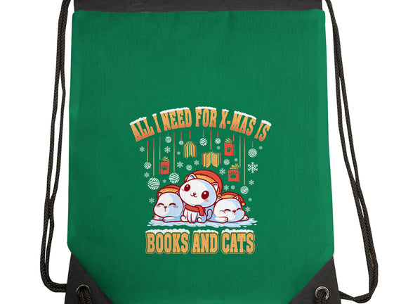 All I Need For Christmas Is Books And Cats