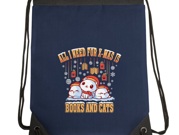 All I Need For Christmas Is Books And Cats