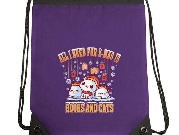 All I Need For Christmas Is Books And Cats