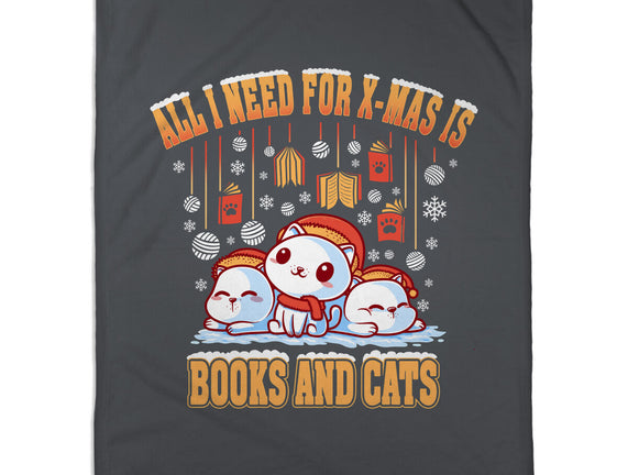 All I Need For Christmas Is Books And Cats