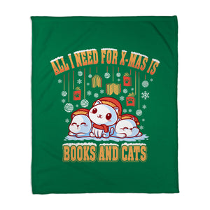 All I Need For Christmas Is Books And Cats