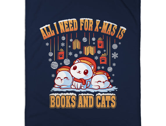 All I Need For Christmas Is Books And Cats