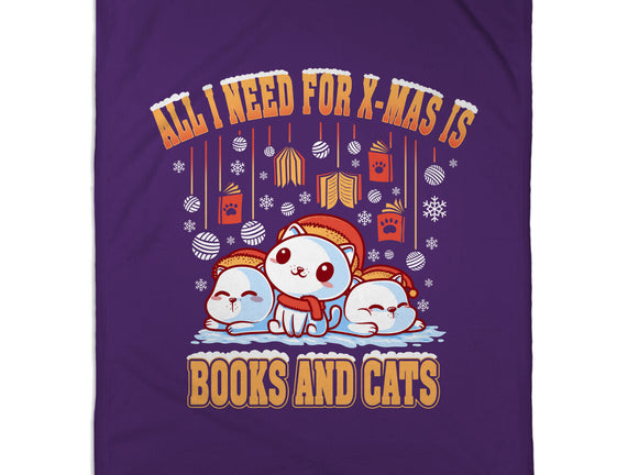 All I Need For Christmas Is Books And Cats