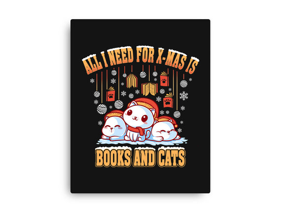 All I Need For Christmas Is Books And Cats