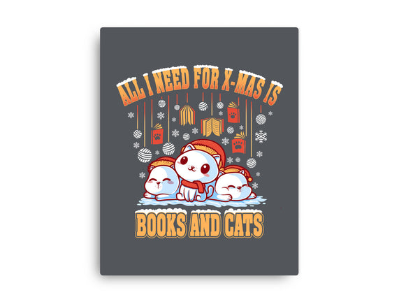 All I Need For Christmas Is Books And Cats