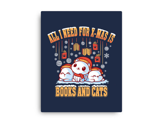 All I Need For Christmas Is Books And Cats