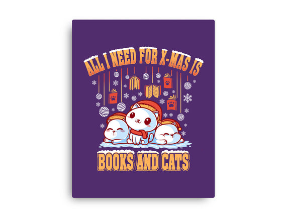 All I Need For Christmas Is Books And Cats