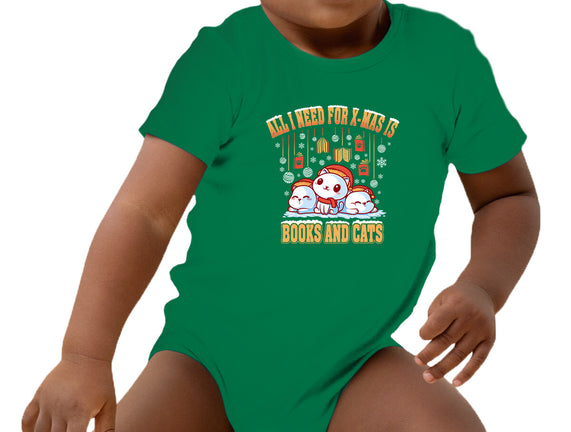 All I Need For Christmas Is Books And Cats