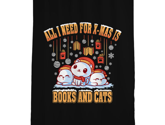 All I Need For Christmas Is Books And Cats