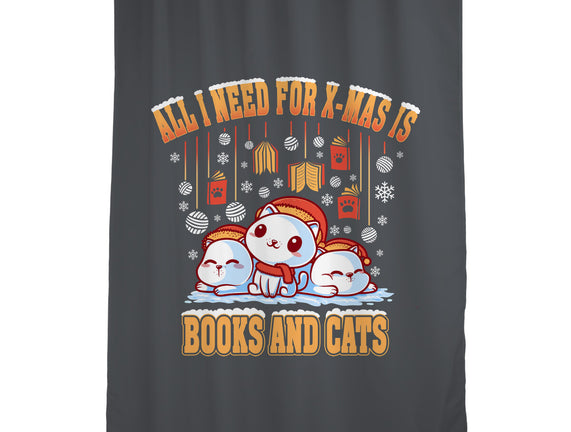 All I Need For Christmas Is Books And Cats