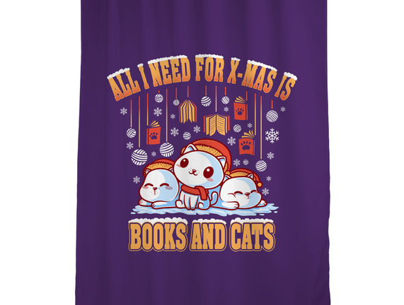All I Need For Christmas Is Books And Cats