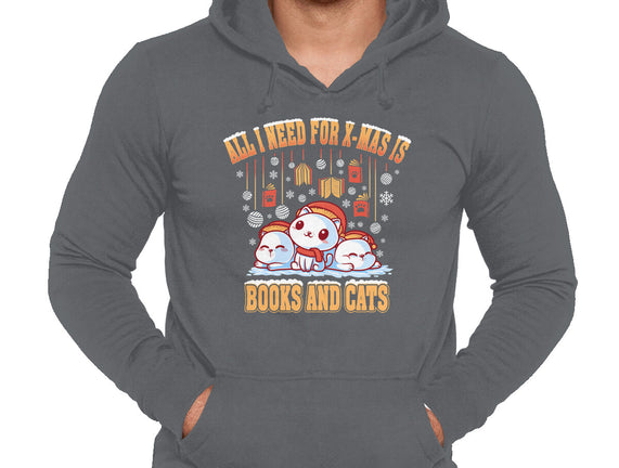 All I Need For Christmas Is Books And Cats