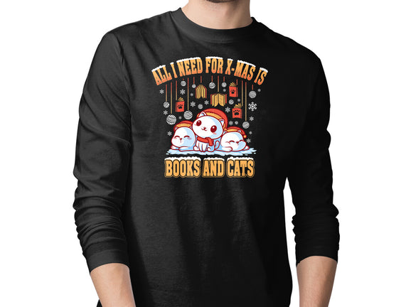 All I Need For Christmas Is Books And Cats