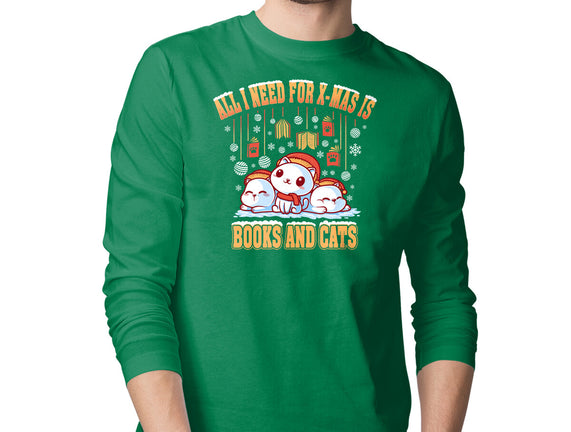 All I Need For Christmas Is Books And Cats
