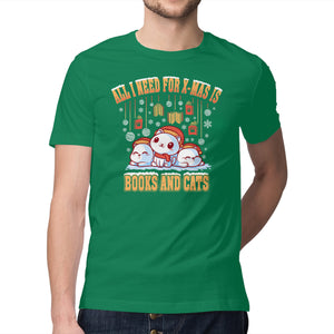 All I Need For Christmas Is Books And Cats