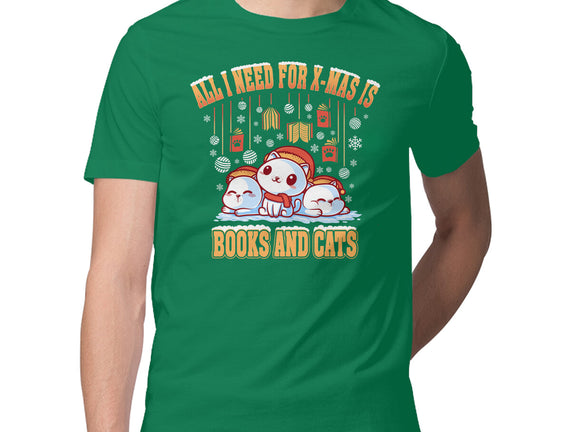 All I Need For Christmas Is Books And Cats